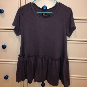 NEVER WORN pastel purple peplum top